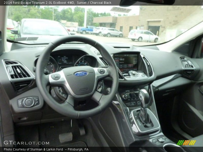 Dashboard of 2014 Escape Titanium 2.0L EcoBoost 4WD