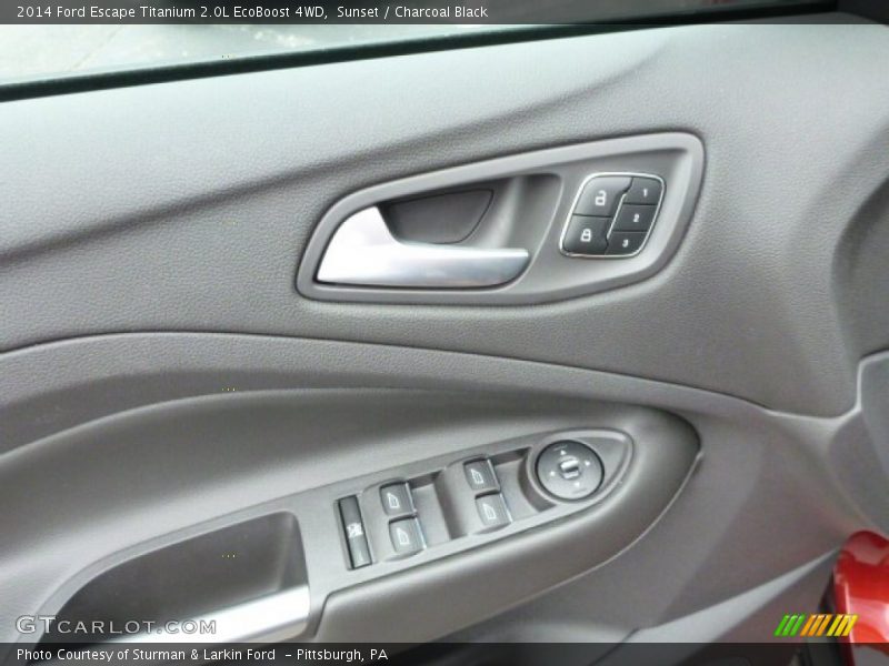 Sunset / Charcoal Black 2014 Ford Escape Titanium 2.0L EcoBoost 4WD