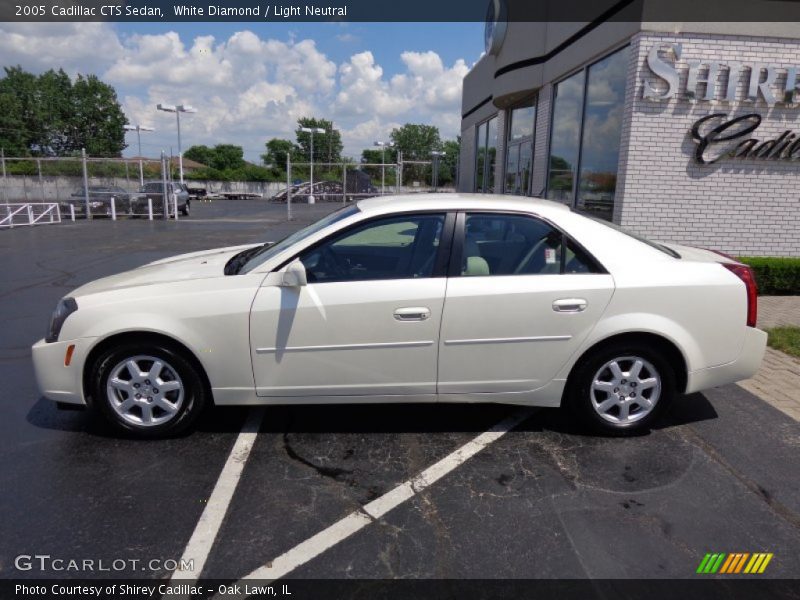 White Diamond / Light Neutral 2005 Cadillac CTS Sedan