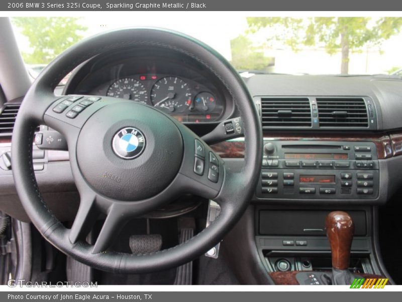 Sparkling Graphite Metallic / Black 2006 BMW 3 Series 325i Coupe