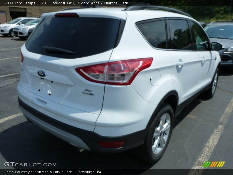 Oxford White / Charcoal Black 2014 Ford Escape SE 2.0L EcoBoost 4WD