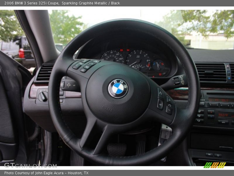 Sparkling Graphite Metallic / Black 2006 BMW 3 Series 325i Coupe