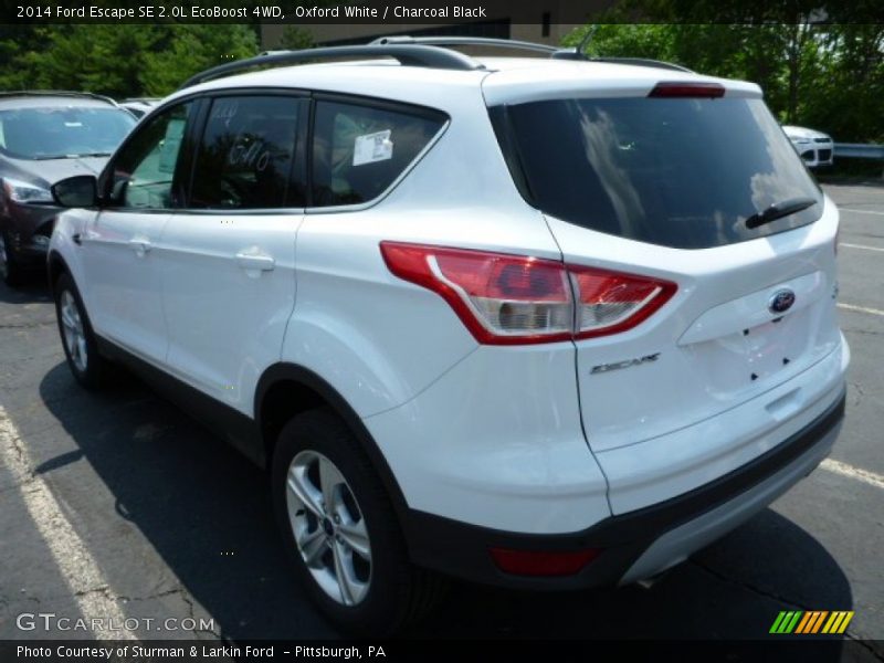 Oxford White / Charcoal Black 2014 Ford Escape SE 2.0L EcoBoost 4WD