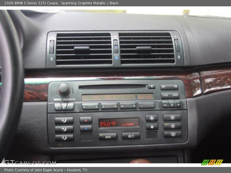 Sparkling Graphite Metallic / Black 2006 BMW 3 Series 325i Coupe