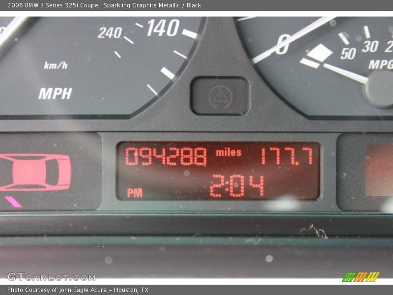 Sparkling Graphite Metallic / Black 2006 BMW 3 Series 325i Coupe