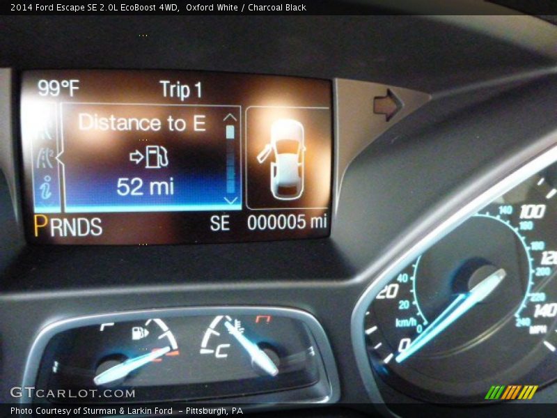 Oxford White / Charcoal Black 2014 Ford Escape SE 2.0L EcoBoost 4WD