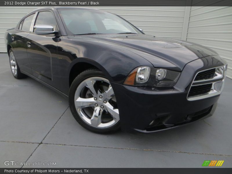 Blackberry Pearl / Black 2012 Dodge Charger SXT Plus
