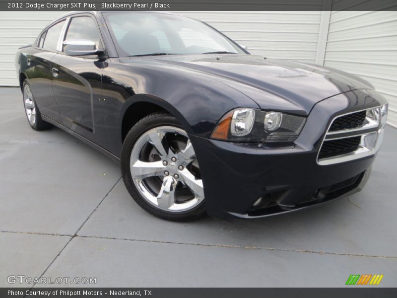Blackberry Pearl / Black 2012 Dodge Charger SXT Plus