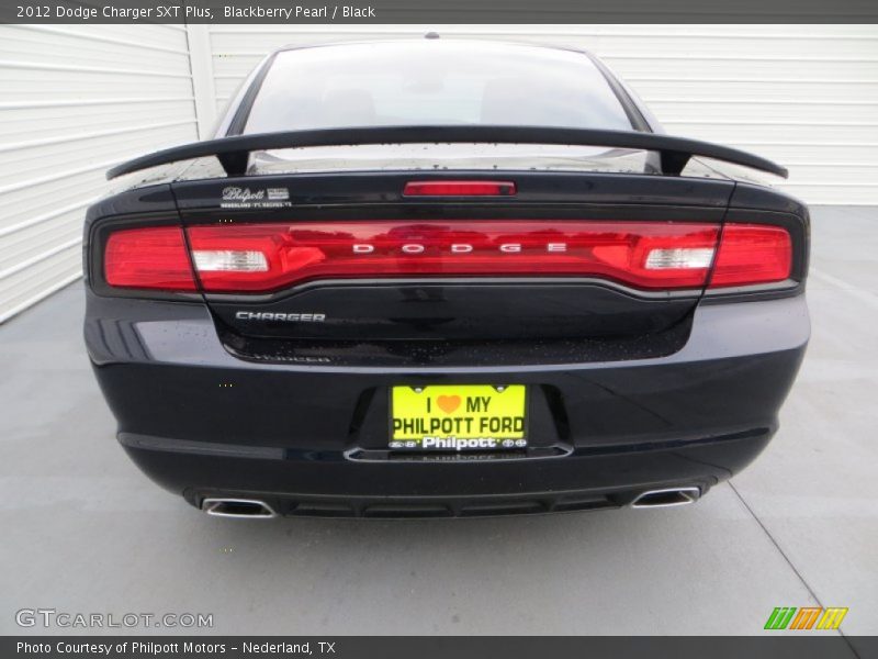 Blackberry Pearl / Black 2012 Dodge Charger SXT Plus