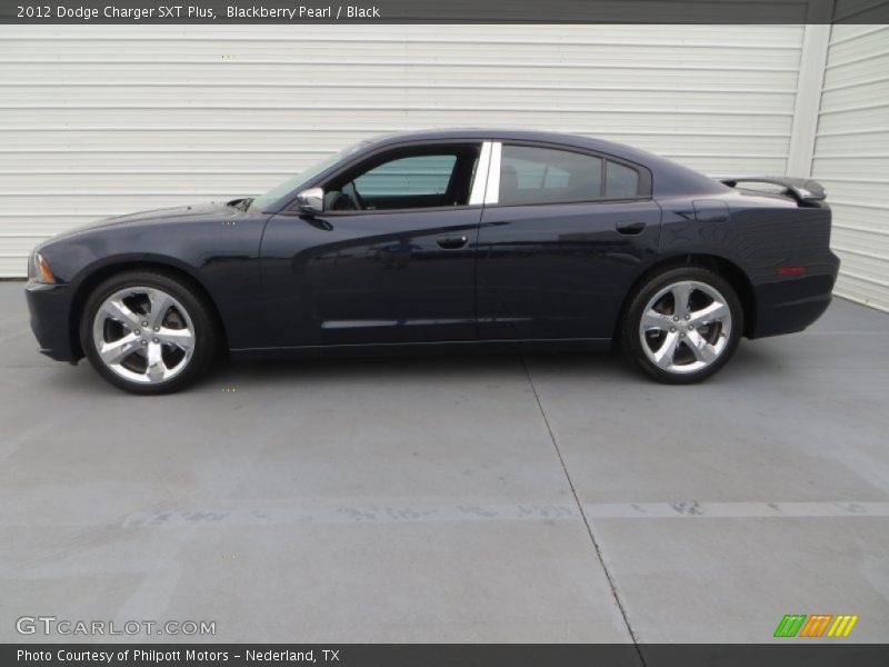 Blackberry Pearl / Black 2012 Dodge Charger SXT Plus
