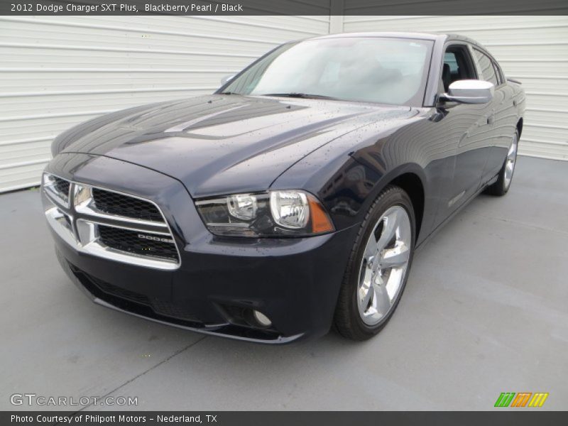 Blackberry Pearl / Black 2012 Dodge Charger SXT Plus