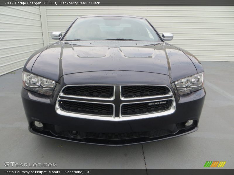 Blackberry Pearl / Black 2012 Dodge Charger SXT Plus