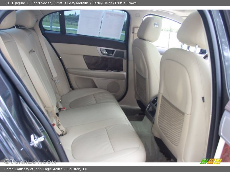 Stratus Grey Metallic / Barley Beige/Truffle Brown 2011 Jaguar XF Sport Sedan