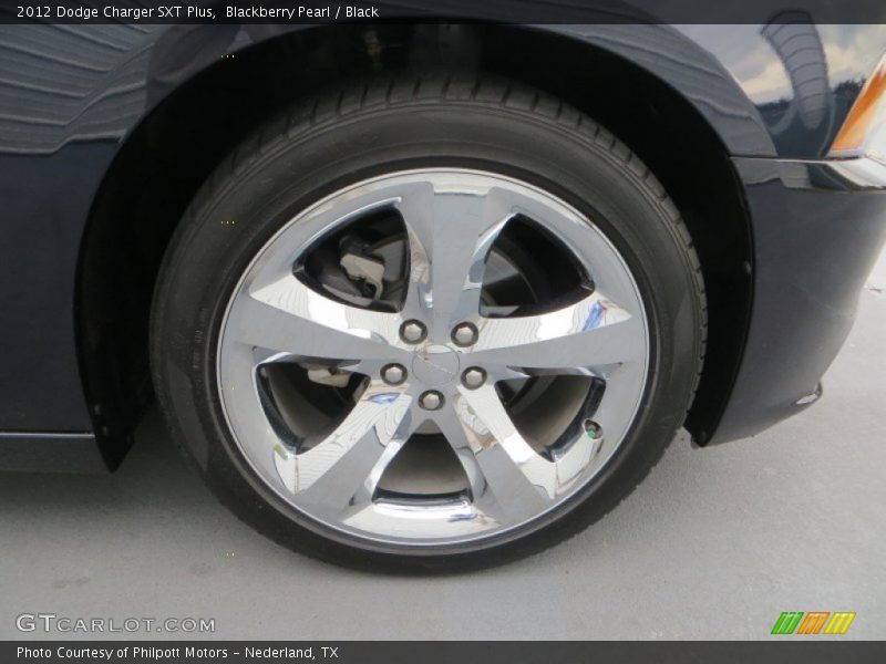 Blackberry Pearl / Black 2012 Dodge Charger SXT Plus