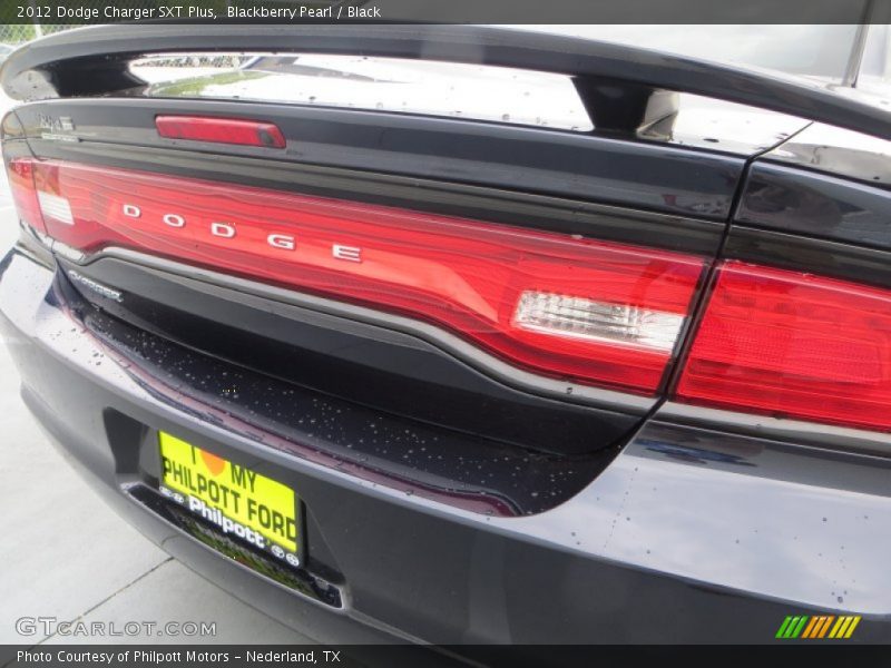 Blackberry Pearl / Black 2012 Dodge Charger SXT Plus