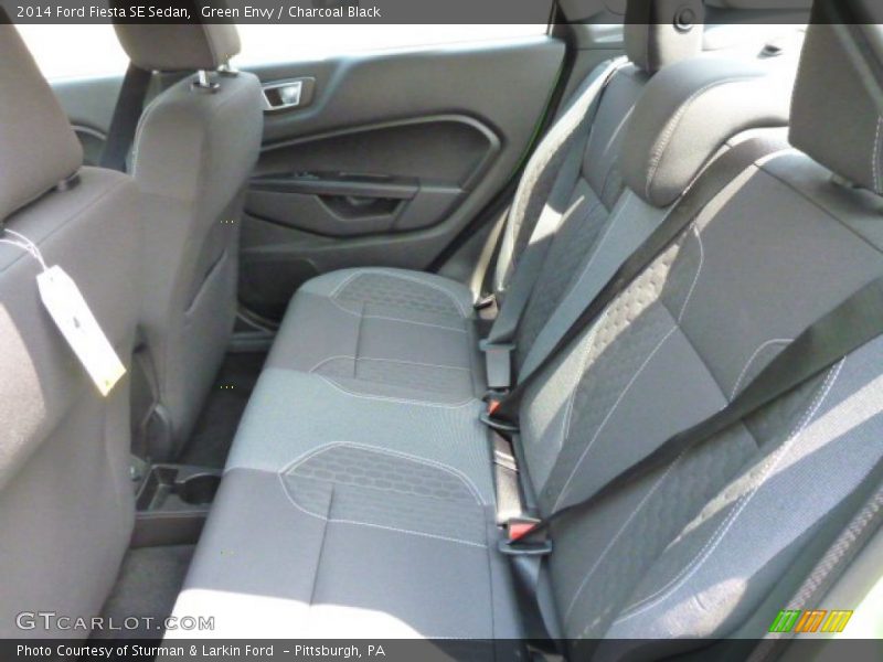 Green Envy / Charcoal Black 2014 Ford Fiesta SE Sedan