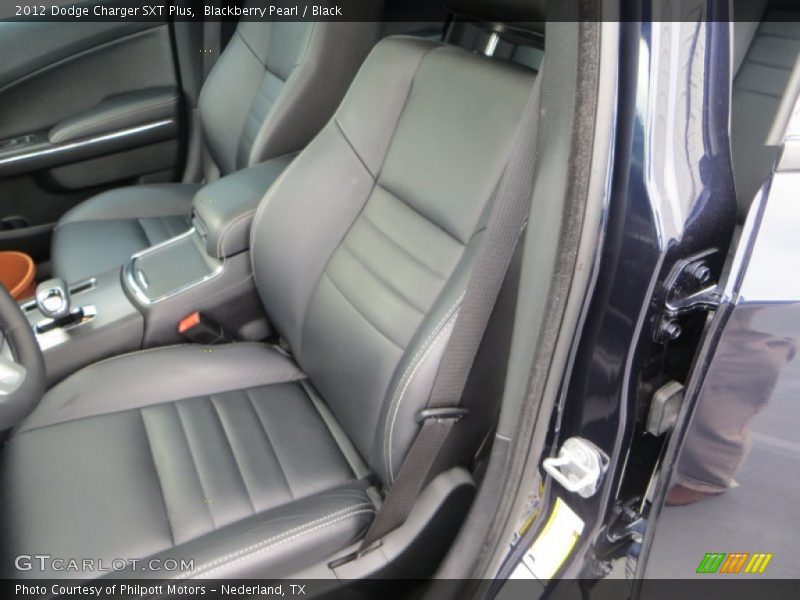 Blackberry Pearl / Black 2012 Dodge Charger SXT Plus
