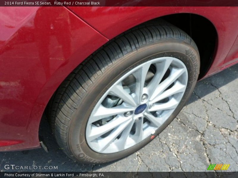 Ruby Red / Charcoal Black 2014 Ford Fiesta SE Sedan