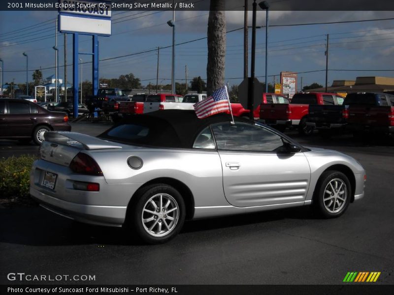 Sterling Silver Metallic / Black 2001 Mitsubishi Eclipse Spyder GS