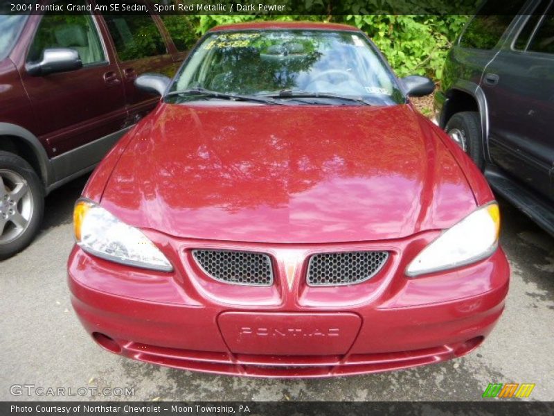 Sport Red Metallic / Dark Pewter 2004 Pontiac Grand Am SE Sedan