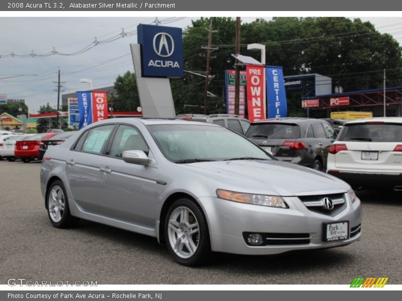 Alabaster Silver Metallic / Parchment 2008 Acura TL 3.2
