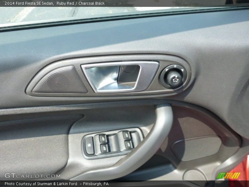 Ruby Red / Charcoal Black 2014 Ford Fiesta SE Sedan