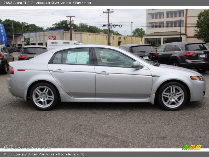 Alabaster Silver Metallic / Parchment 2008 Acura TL 3.2