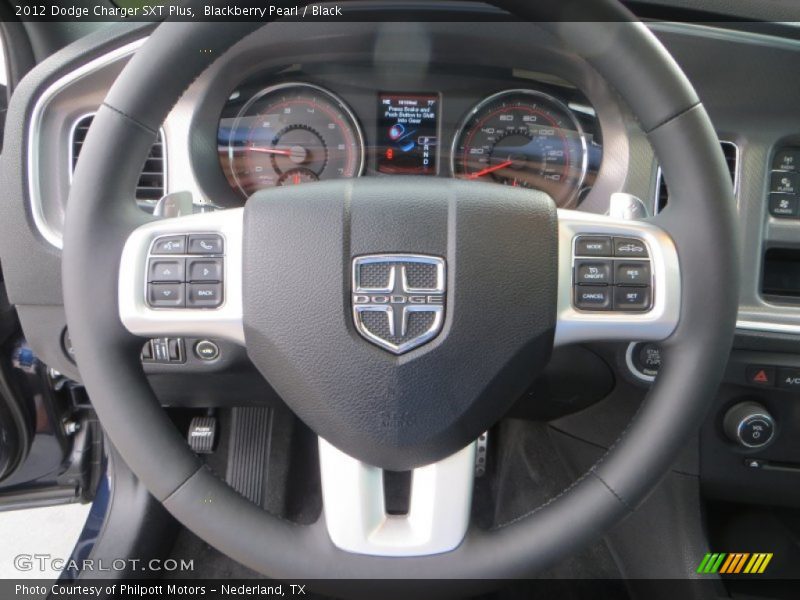 Blackberry Pearl / Black 2012 Dodge Charger SXT Plus