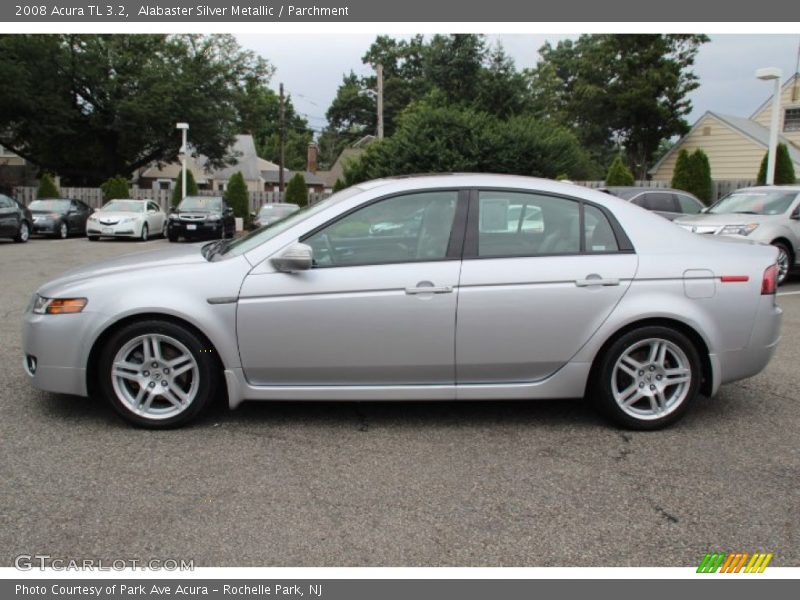 Alabaster Silver Metallic / Parchment 2008 Acura TL 3.2