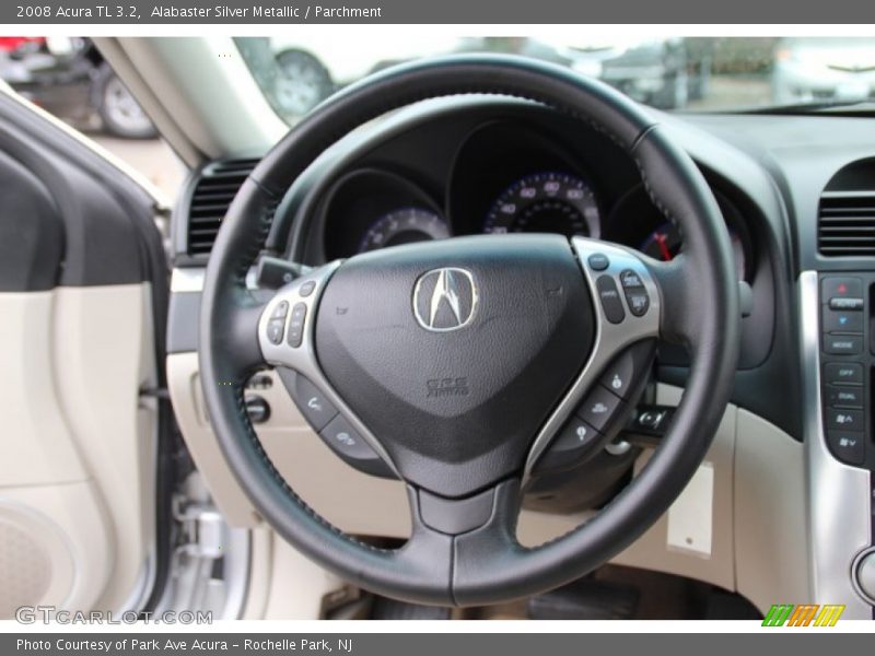 Alabaster Silver Metallic / Parchment 2008 Acura TL 3.2