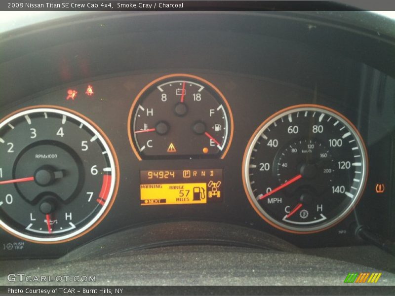 Smoke Gray / Charcoal 2008 Nissan Titan SE Crew Cab 4x4