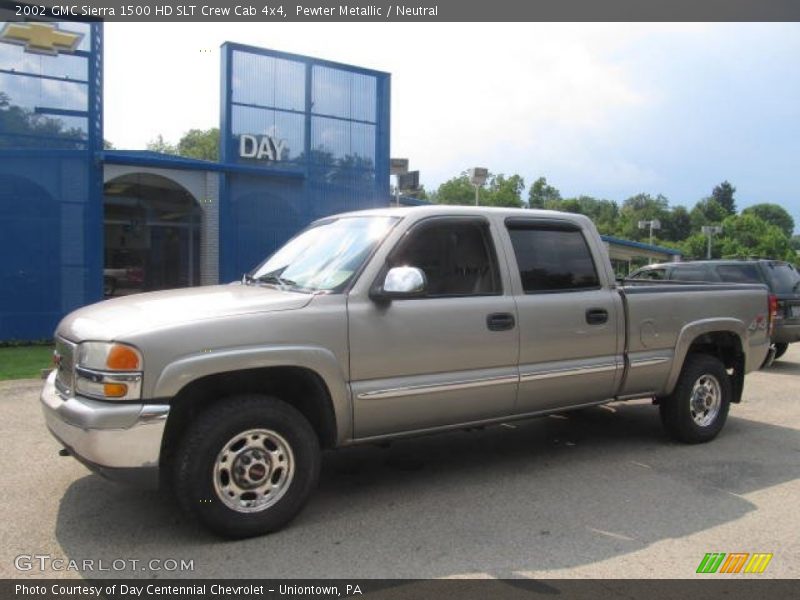 Pewter Metallic / Neutral 2002 GMC Sierra 1500 HD SLT Crew Cab 4x4