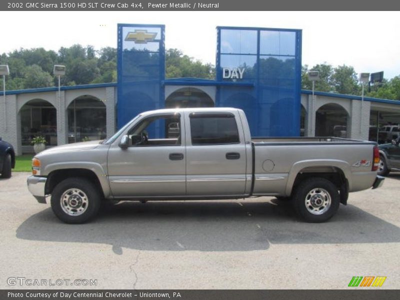 Pewter Metallic / Neutral 2002 GMC Sierra 1500 HD SLT Crew Cab 4x4