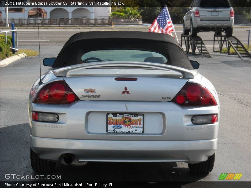 Sterling Silver Metallic / Black 2001 Mitsubishi Eclipse Spyder GS