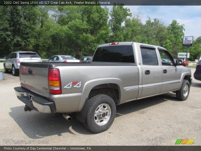 Pewter Metallic / Neutral 2002 GMC Sierra 1500 HD SLT Crew Cab 4x4