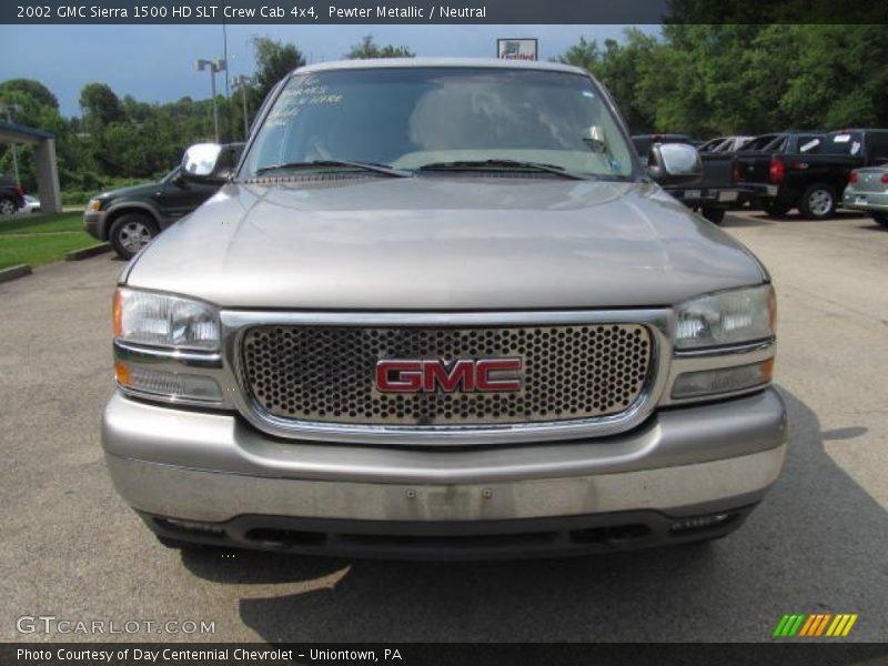 Pewter Metallic / Neutral 2002 GMC Sierra 1500 HD SLT Crew Cab 4x4
