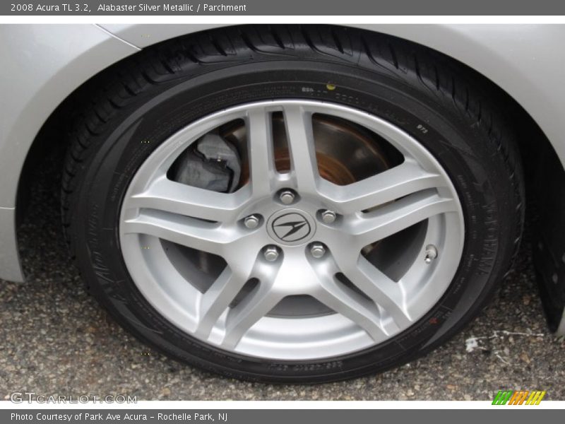 Alabaster Silver Metallic / Parchment 2008 Acura TL 3.2