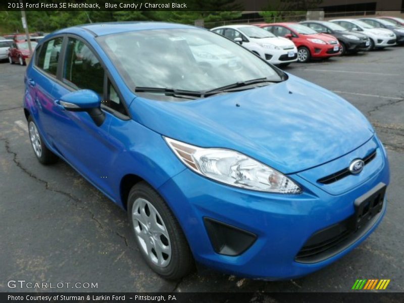 Blue Candy / Charcoal Black 2013 Ford Fiesta SE Hatchback
