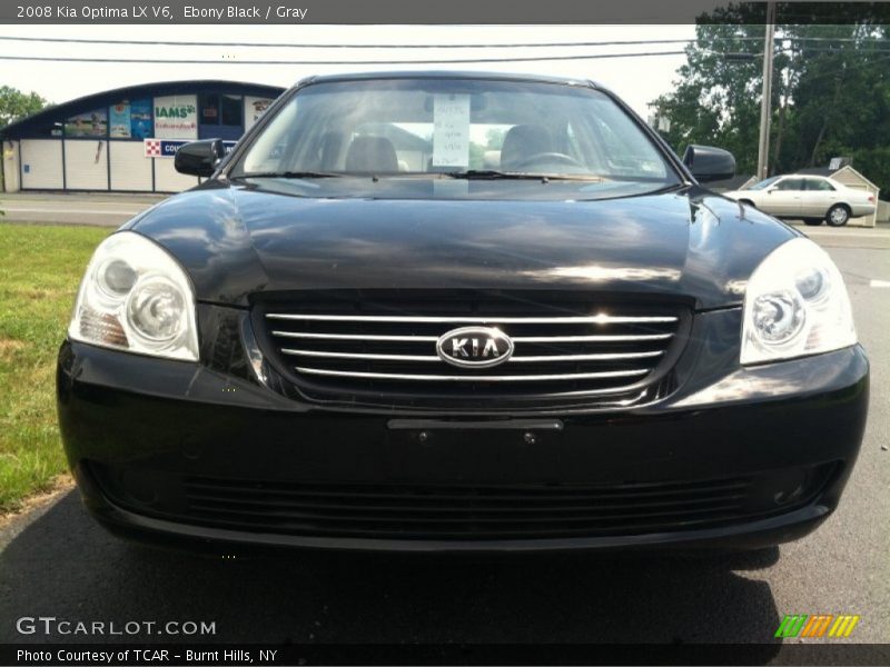 Ebony Black / Gray 2008 Kia Optima LX V6