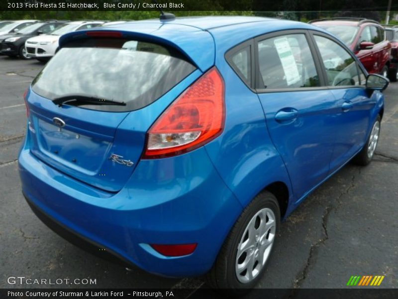 Blue Candy / Charcoal Black 2013 Ford Fiesta SE Hatchback
