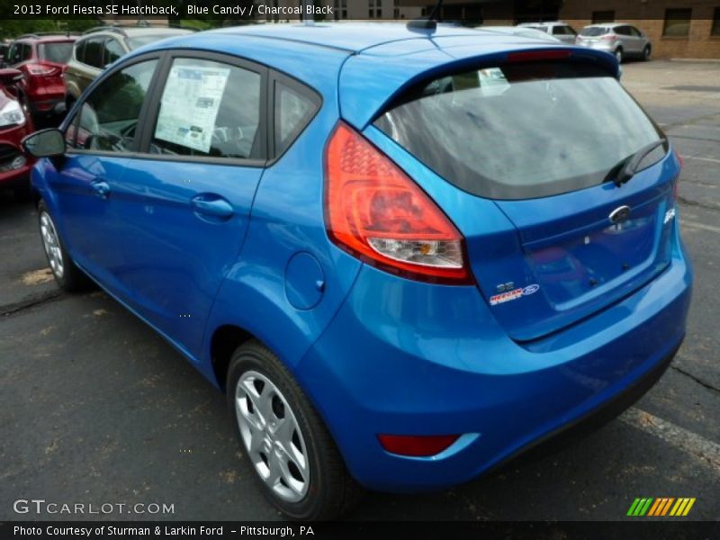 Blue Candy / Charcoal Black 2013 Ford Fiesta SE Hatchback