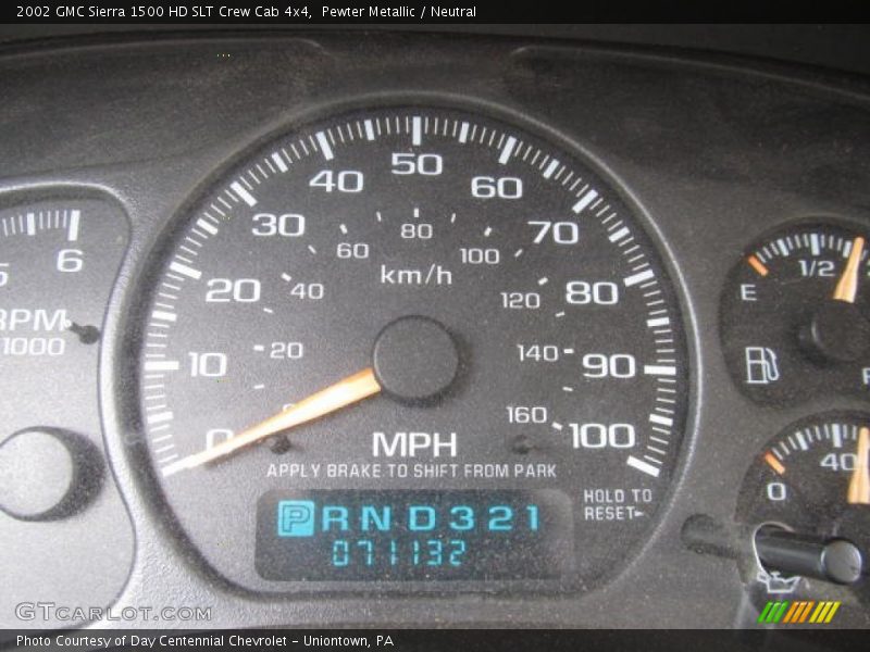 Pewter Metallic / Neutral 2002 GMC Sierra 1500 HD SLT Crew Cab 4x4