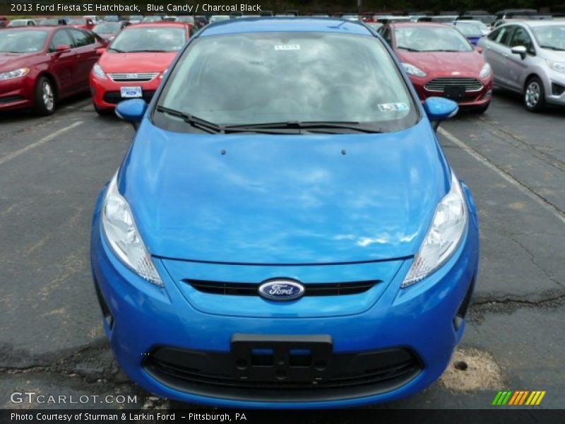 Blue Candy / Charcoal Black 2013 Ford Fiesta SE Hatchback