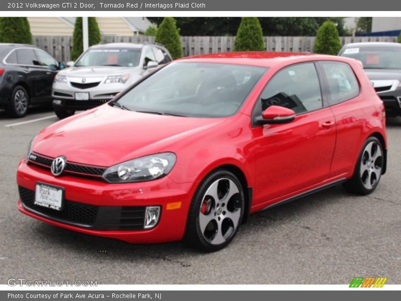 Tornado Red / Interlagos Plaid Cloth 2012 Volkswagen GTI 2 Door
