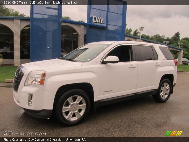 Summit White / Jet Black 2010 GMC Terrain SLE AWD