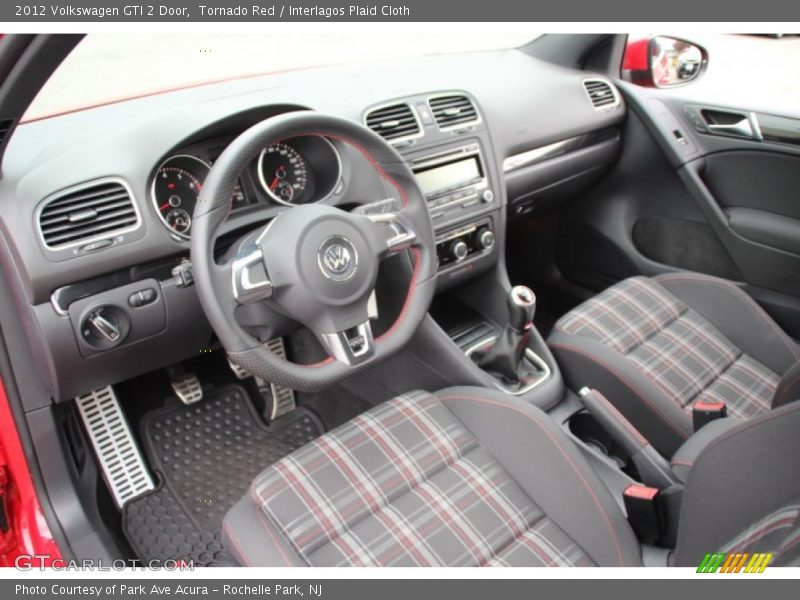  2012 GTI 2 Door Interlagos Plaid Cloth Interior