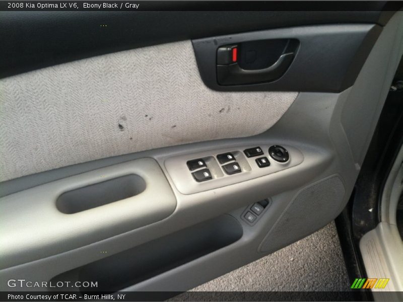 Ebony Black / Gray 2008 Kia Optima LX V6