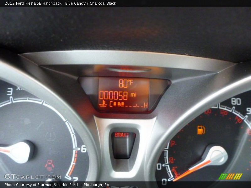 Blue Candy / Charcoal Black 2013 Ford Fiesta SE Hatchback