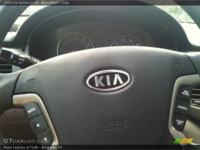 Ebony Black / Gray 2008 Kia Optima LX V6