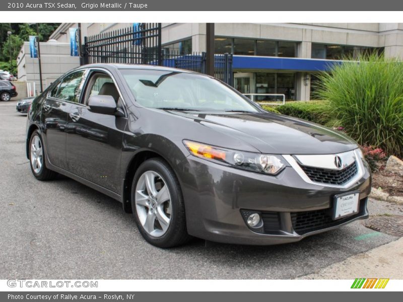 Grigio Metallic / Taupe 2010 Acura TSX Sedan